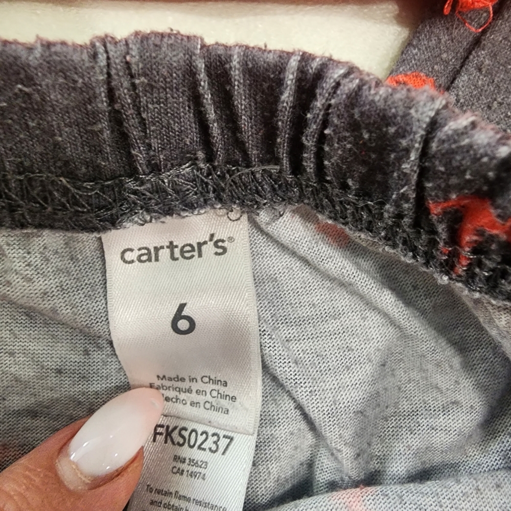 [ Carter's] size 6, boys coral and gray pajama set- " captain awesome "⚓️🔱 - Picture 9 of 13